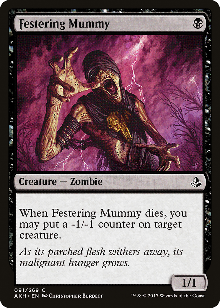 Festering Mummy (091) Foil - Amonkhet
