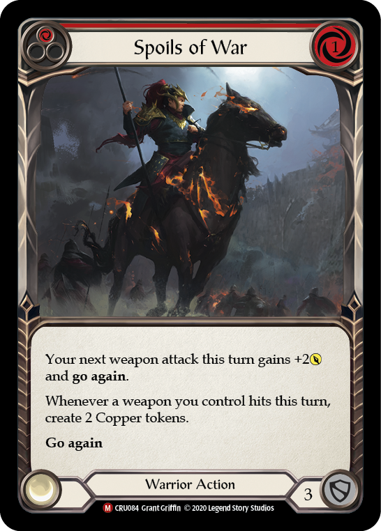 Spoils of War [CRU084] (Crucible of War)  1st Edition Rainbow Foil | Silver Goblin