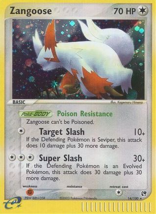 Zangoose (14/100) [EX: Sandstorm] Reverse Holofoil