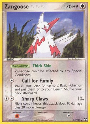 Zangoose (25/108) (Stamped) [EX: Power Keepers] | Silver Goblin