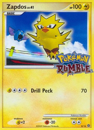 Zapdos (8/16) [Pokémon Rumble] | Silver Goblin