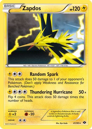 Zapdos (41/99) [Black & White: Next Destinies] | Silver Goblin