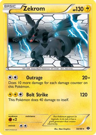 Zekrom (50/99) [Black & White: Next Destinies] Reverse Holofoil
