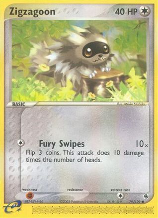Zigzagoon (79/109) [EX: Ruby & Sapphire] Reverse Holofoil