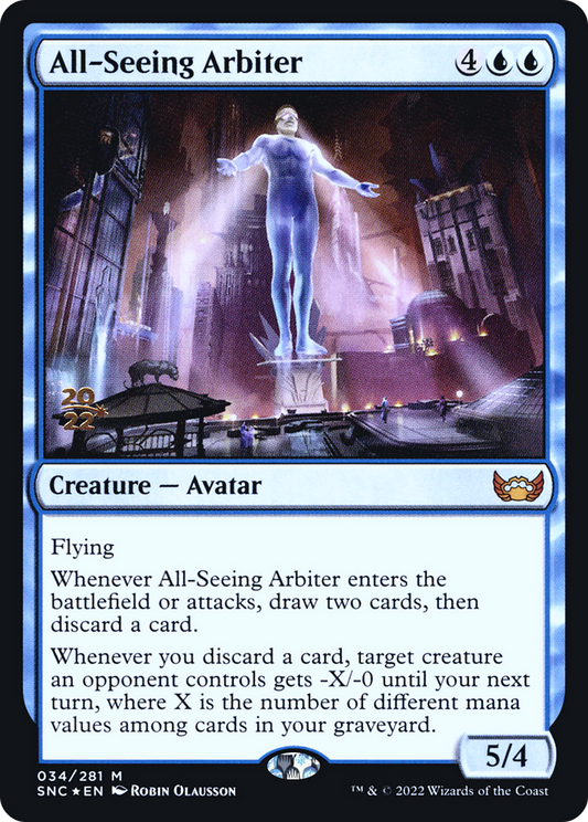 All-Seeing Arbiter (34s) Foil - Streets of New Capenna Promos