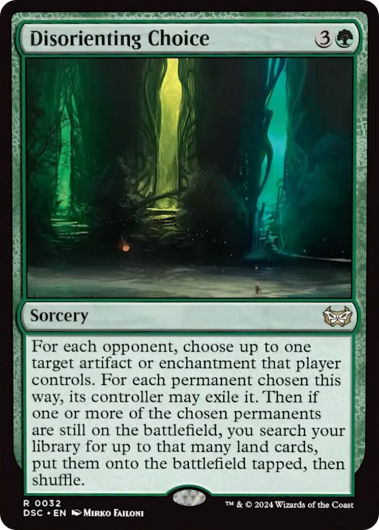 Disorienting Choice [Duskmourn: House of Horror Commander] | Silver Goblin