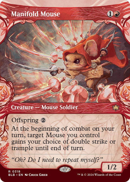 Manifold Mouse (Showcase) [Bloomburrow] Foil