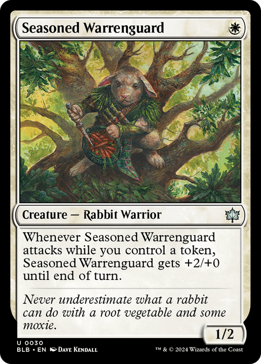 Seasoned Warrenguard [Bloomburrow] Foil