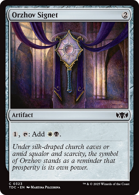 Orzhov Signet (323) - Commander: Tarkir: Dragonstorm