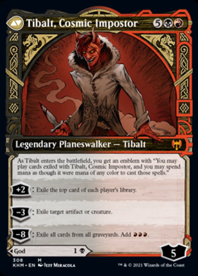 Valki, God of Lies // Tibalt, Cosmic Impostor (Showcase) [Kaldheim] Foil