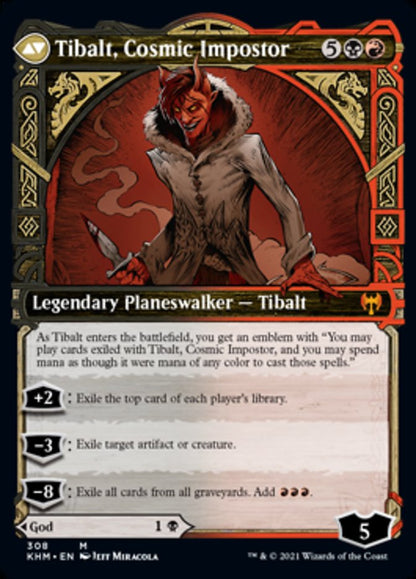 Valki, God of Lies // Tibalt, Cosmic Impostor (Showcase) [Kaldheim] Foil
