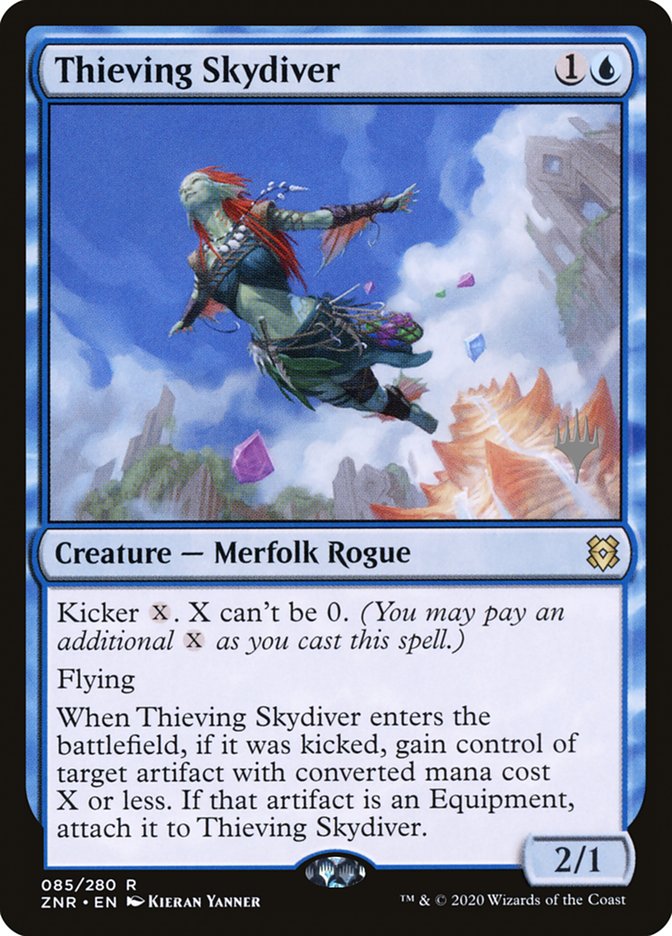 Thieving Skydiver (Promo Pack) [Zendikar Rising Promos] | Silver Goblin