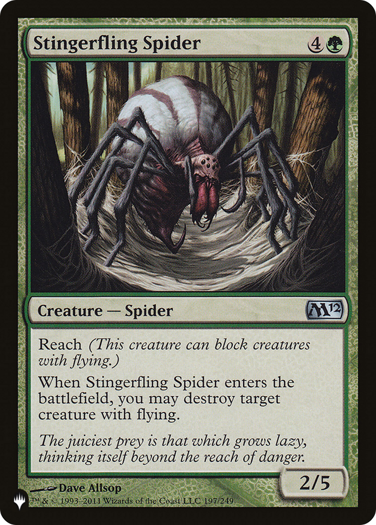 Stingerfling Spider (M12-197) - The List
