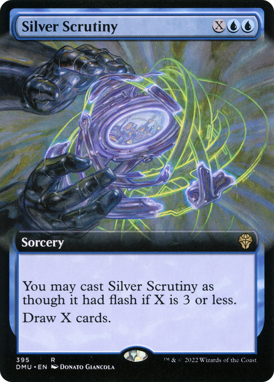 Silver Scrutiny (Extended Art) [Dominaria United] Foil