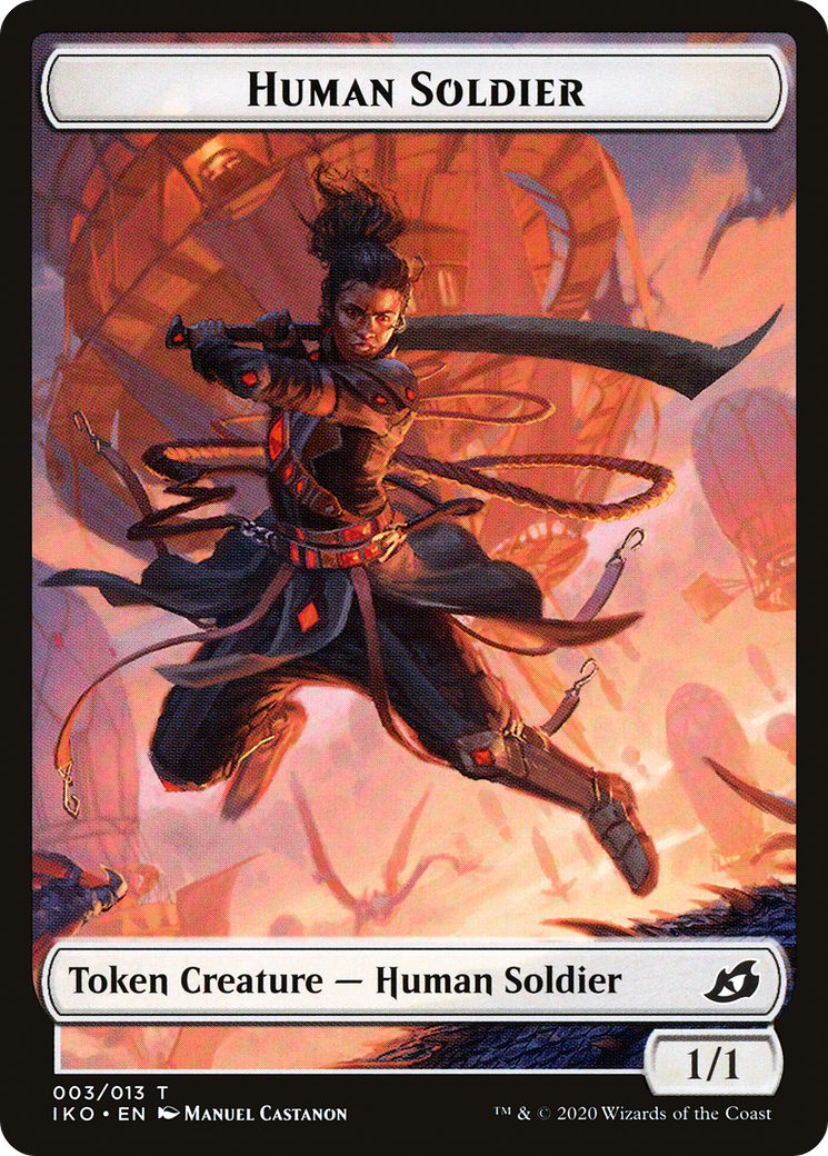 Human Soldier Token (003) - Ikoria: Lair of Behemoths Tokens