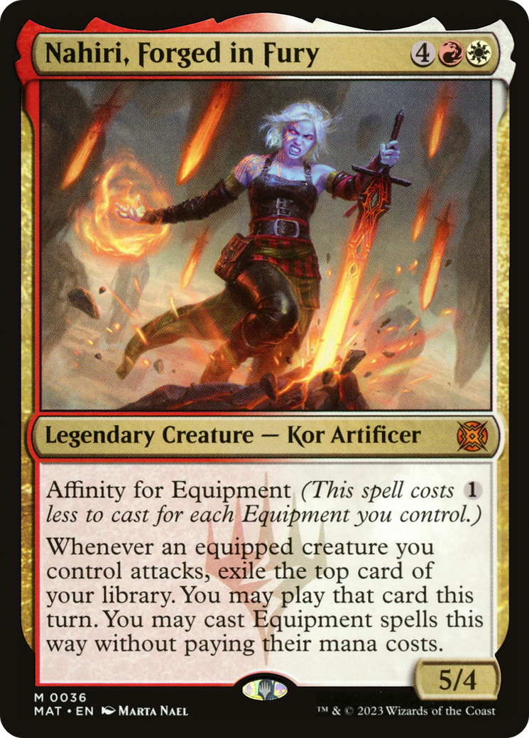 Nahiri, Forged in Fury (036) Foil - March of the Machine: The Aftermath