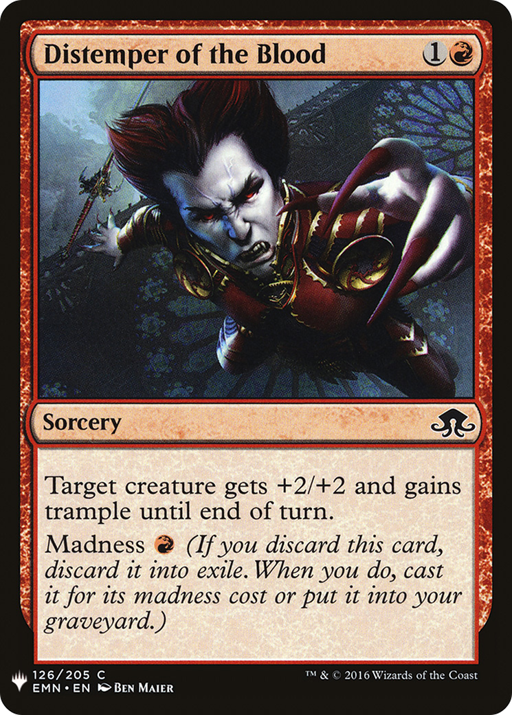 Distemper of the Blood (EMN-126) - The List