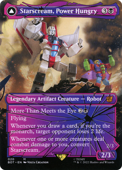 Starscream, Power Hungry (Shattered Glass) (020) Foil - Transformers