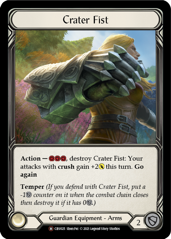 Crater Fist [U-CRU025] (Crucible of War Unlimited)  Unlimited Rainbow Foil | Silver Goblin