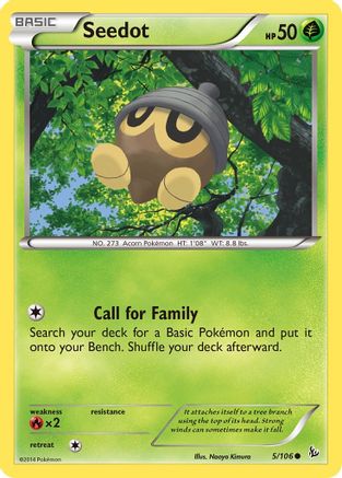 Seedot (5) Reverse Holofoil - XY  Flashfire
