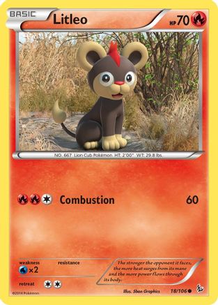 Litleo (18/106) [XY: Flashfire] | Silver Goblin