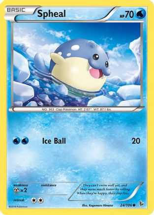 Spheal (24/106) [XY: Flashfire] | Silver Goblin