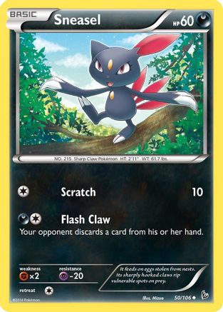 Sneasel (50/106) [XY: Flashfire] Reverse Holofoil
