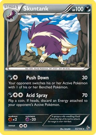 Skuntank (55/106) [XY: Flashfire] Reverse Holofoil