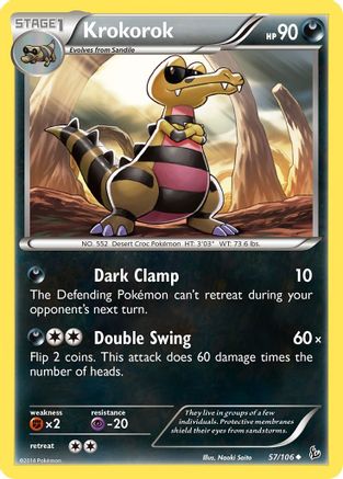 Krokorok (57/106) [XY: Flashfire] Reverse Holofoil
