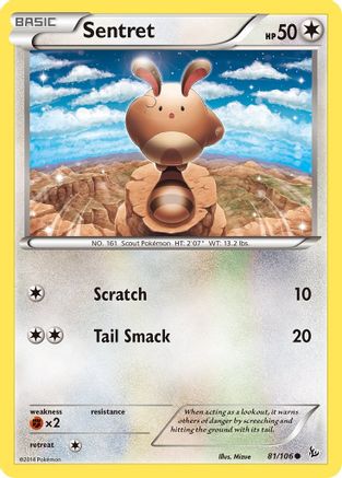 Sentret (81/106) [XY: Flashfire] Reverse Holofoil