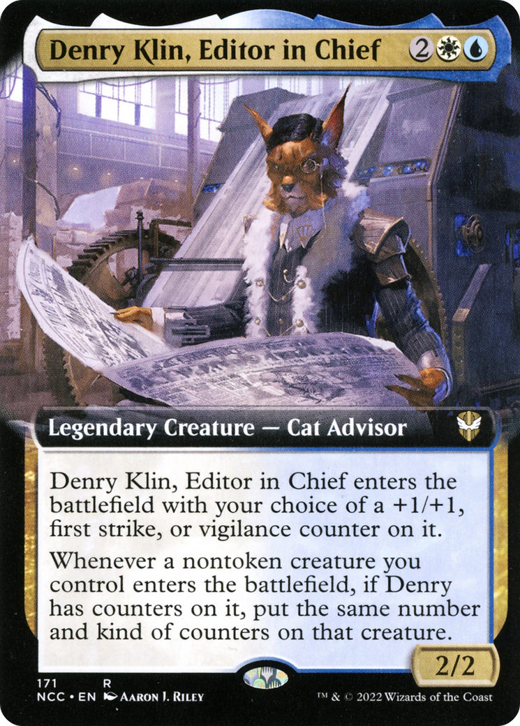 Denry Klin, Editor in Chief (Extended Art) (171) - New Capenna Commander