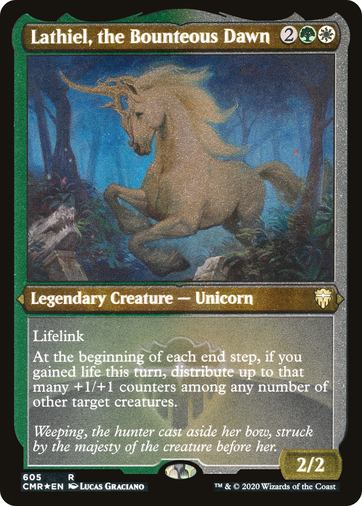 Lathiel, the Bounteous Dawn (Etched) [Commander Legends]
