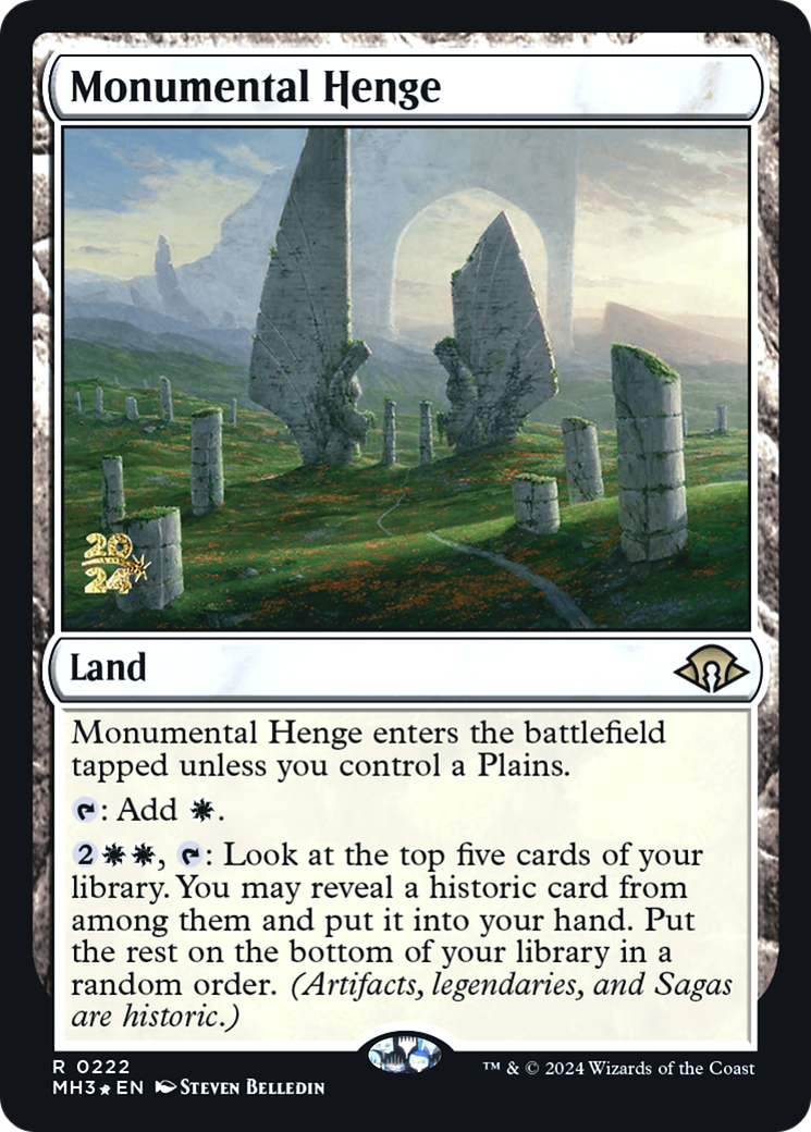 Monumental Henge (222) Foil - Modern Horizons 3 Promos