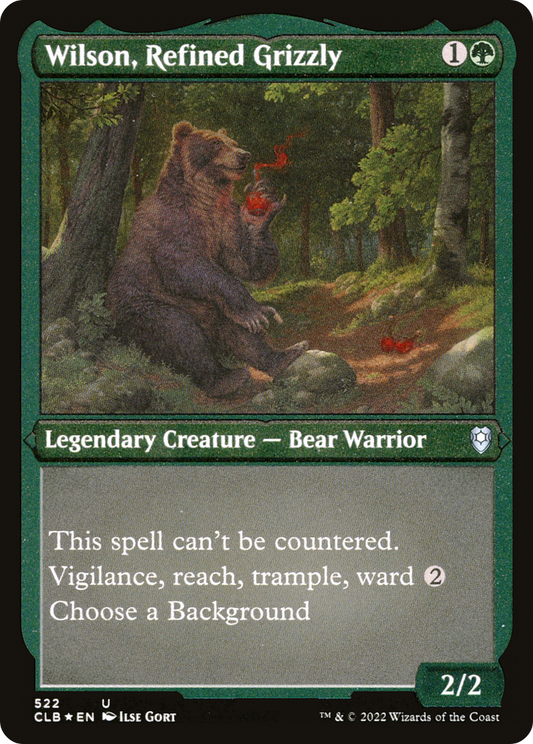 Wilson, Refined Grizzly (522) Foil - Commander Legends: Battle for Baldur's Gate