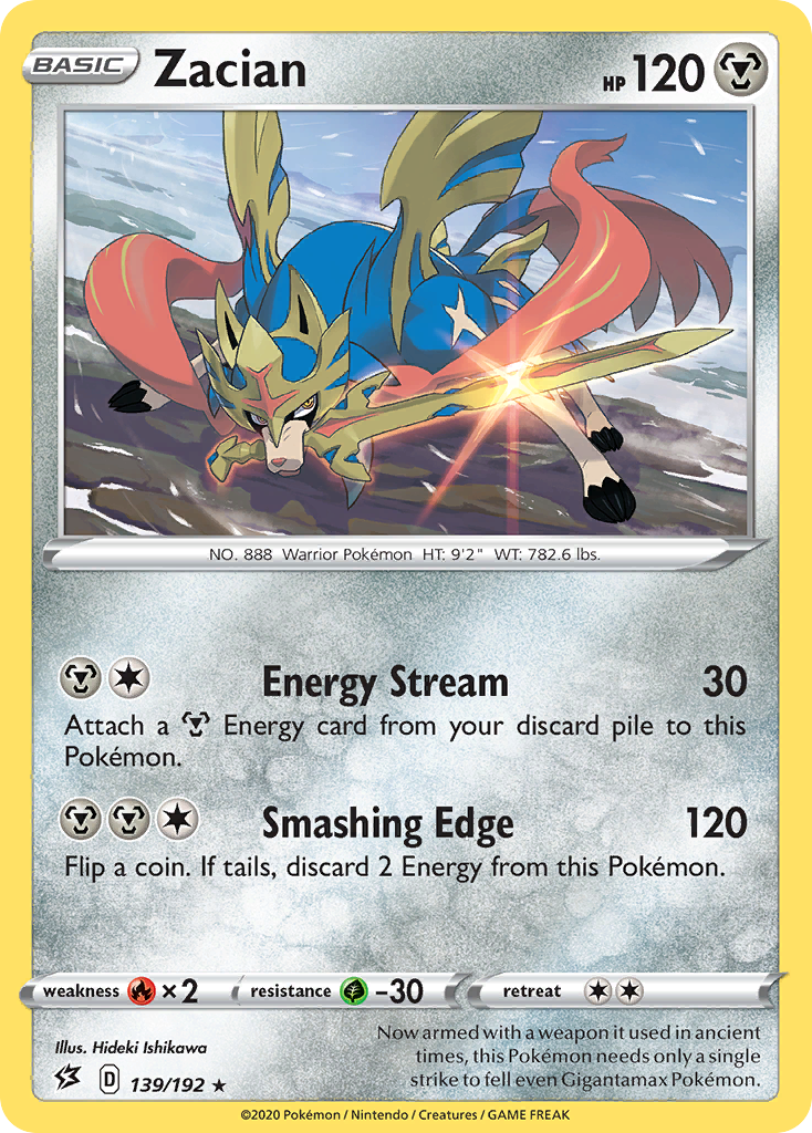 Zacian (139/192) [Sword & Shield: Rebel Clash] | Silver Goblin