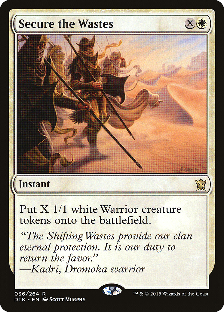 Secure the Wastes (036) Foil - Dragons of Tarkir