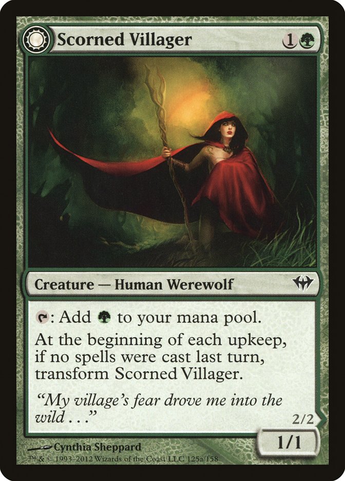 Scorned Villager (125) Foil - Dark Ascension