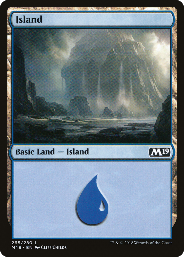 Island (265) [Core Set 2019] Foil