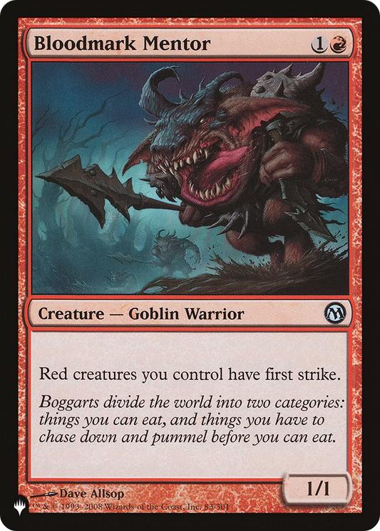 Bloodmark Mentor (DPA-40) - The List