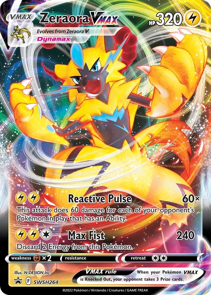 Zeraora VMAX (SWSH264) [Sword & Shield: Black Star Promos] | Silver Goblin