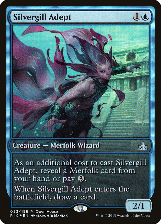 Silvergill Adept (053) Foil - Rivals of Ixalan Promos