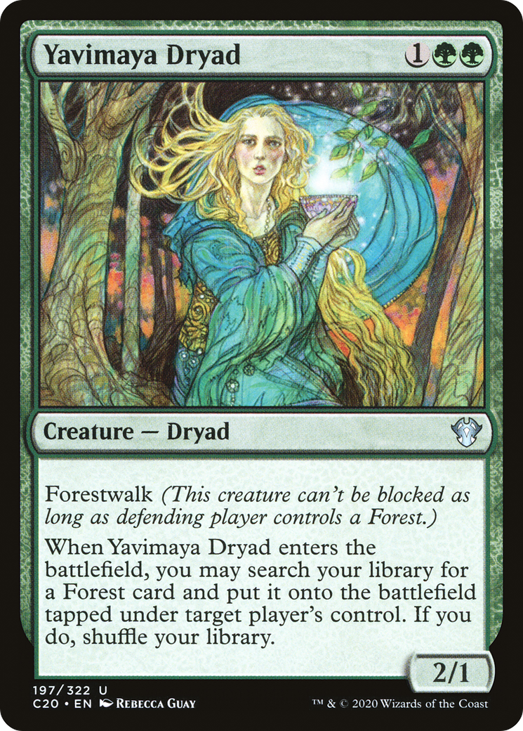 Yavimaya Dryad [Commander 2020] | Silver Goblin