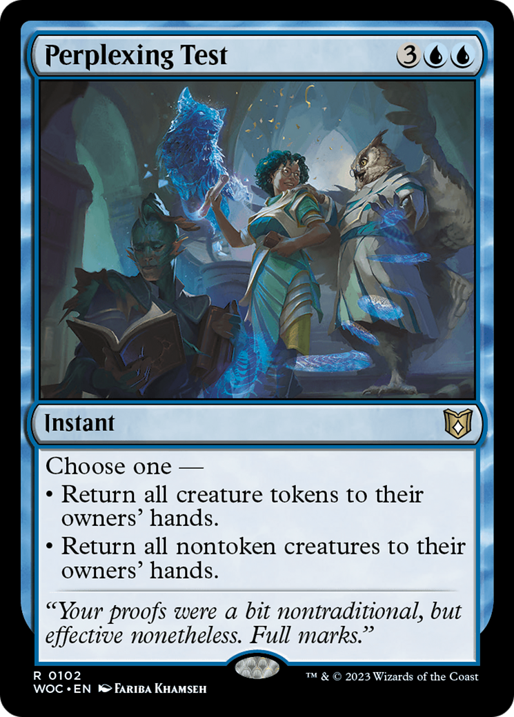 Perplexing Test (102) - Wilds of Eldraine Commander