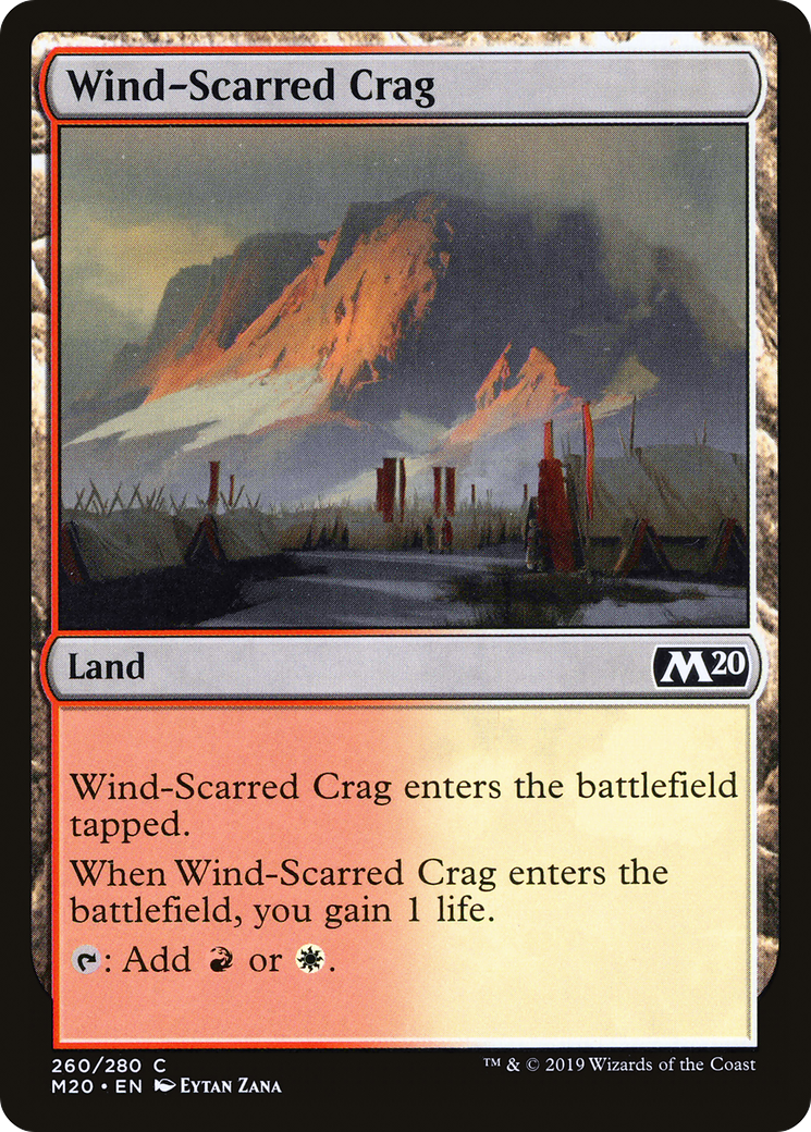 Wind-Scarred Crag (260) - Core Set 2020