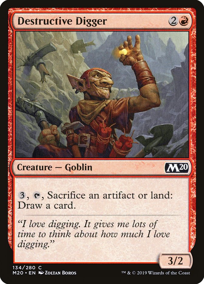 Destructive Digger [Core Set 2020] | Silver Goblin