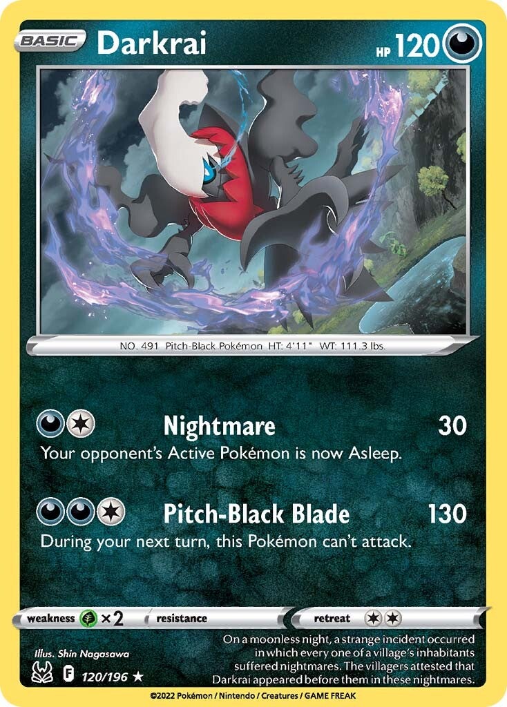 Darkrai (120/196) [Sword & Shield: Lost Origin] | Silver Goblin