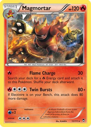 Magmortar (11) - XY  Furious Fists