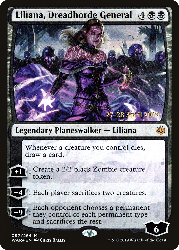 Liliana, Dreadhorde General (097) Foil - War of the Spark Promos