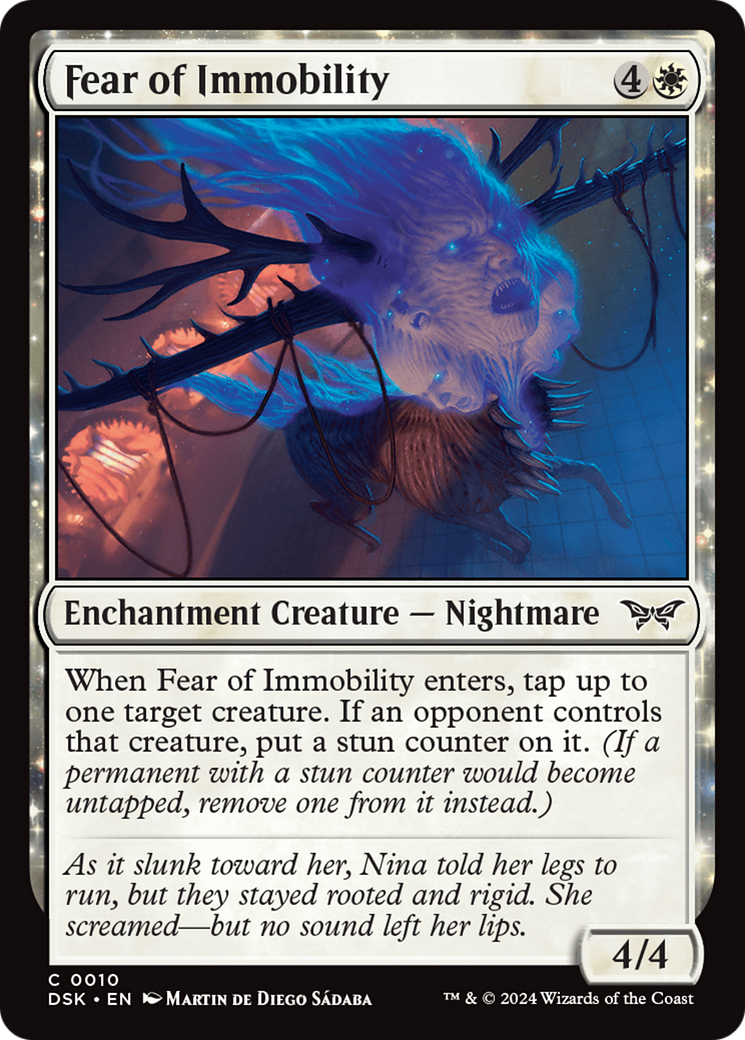 Fear of Immobility [Duskmourn: House of Horror] Foil
