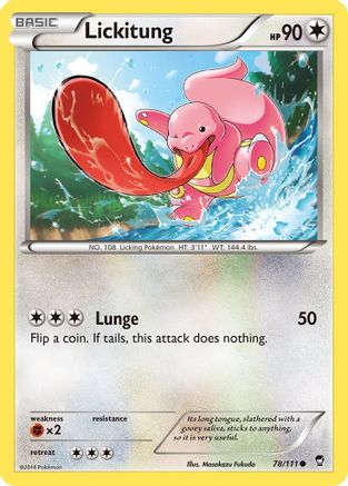 Lickitung (78/111) [XY: Furious Fists] | Silver Goblin